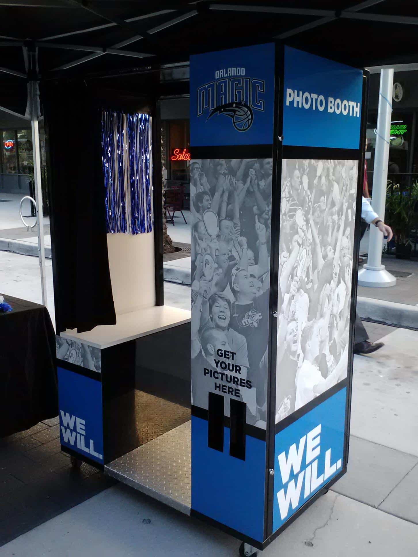 photo booth custom wrapped for Orlando Magic