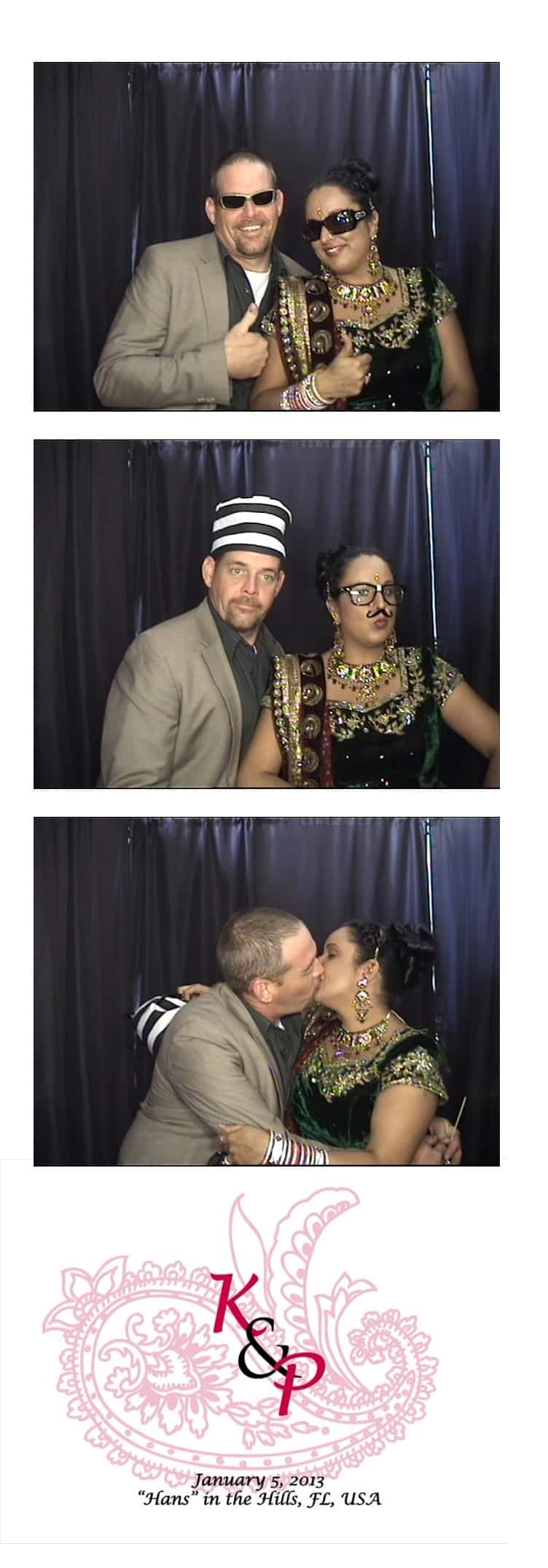 Photo strip from Wedding
