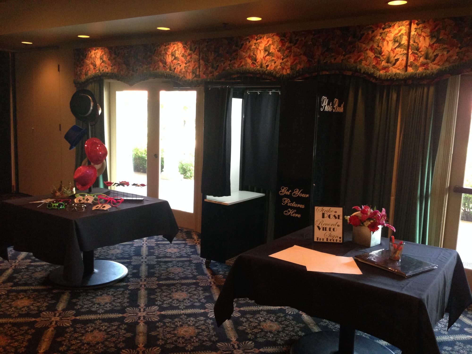 Orlando Photo Booth Rental - Mission Inn's La Hacienda Wedding - Classic Black 