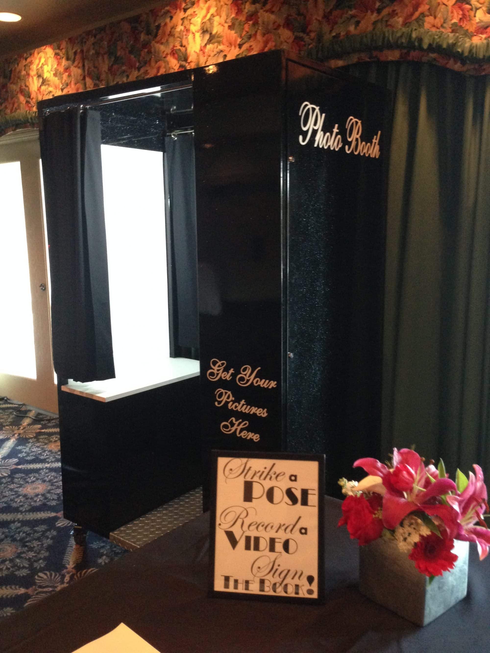 Orlando Photo Booth Rental - Mission Inn's La Hacienda Wedding - Classic Black 