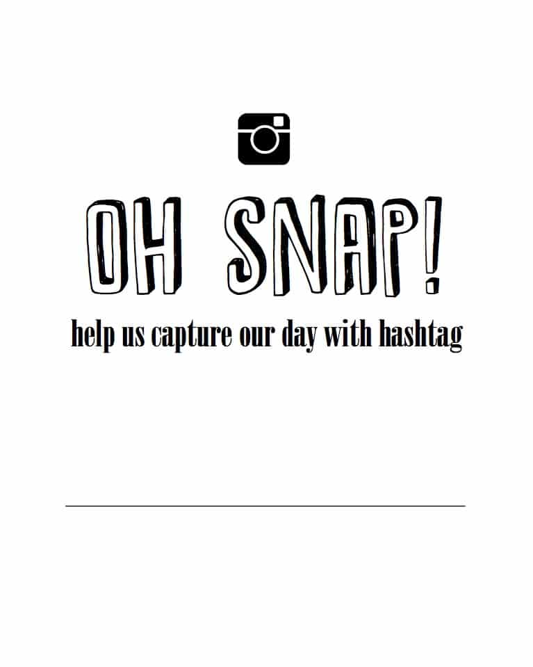 oh snap hashtag photo booth printable sign