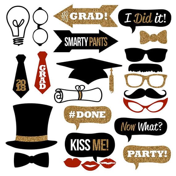 Free Printable Photo Booth Props For Graduation