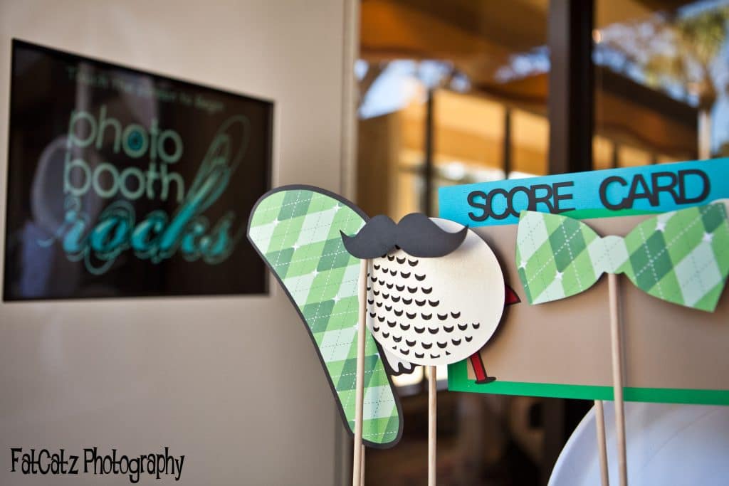 golf themed photo booth props