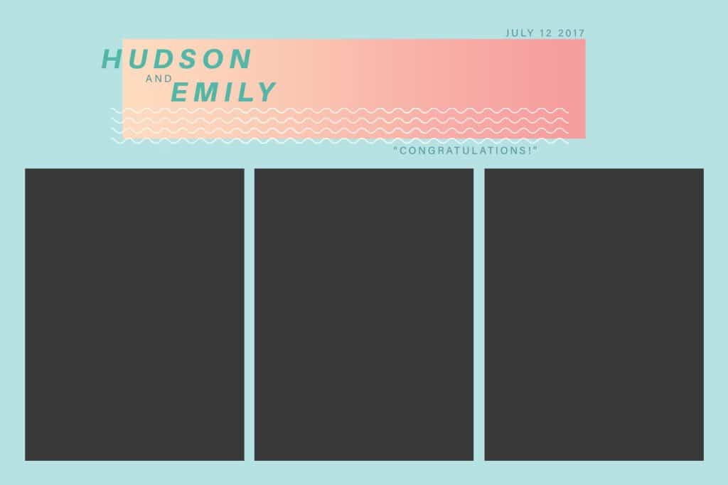 Custom photo booth strip examples
