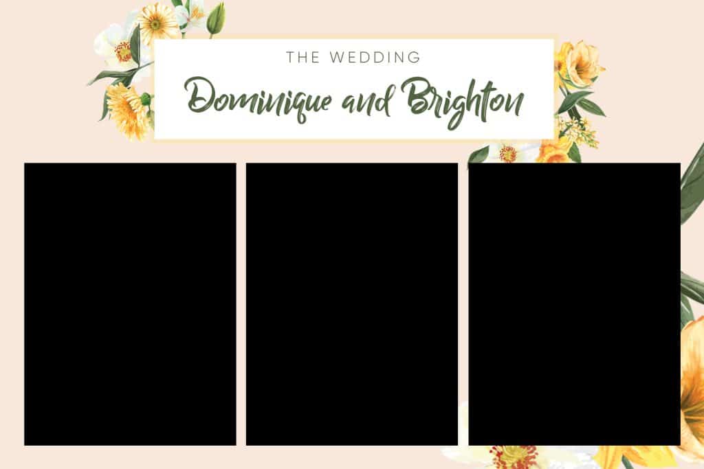 Custom photo booth strip examples