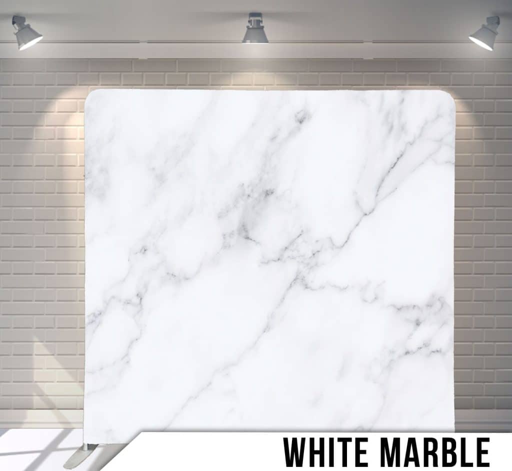 white marble photo booth backdrop