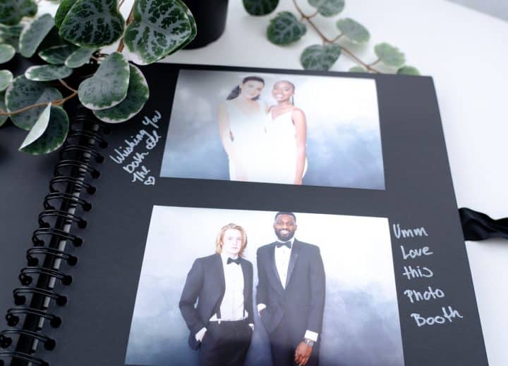 Wedding photo booth photo album