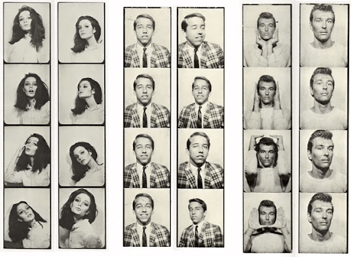 Andy Warhol photo booth strips of celebrities